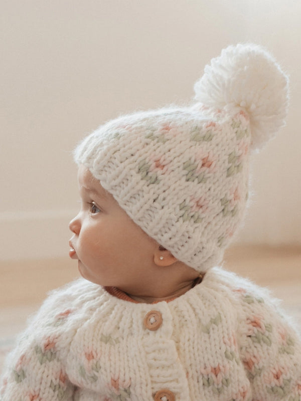 Bitty Blooms Beanie