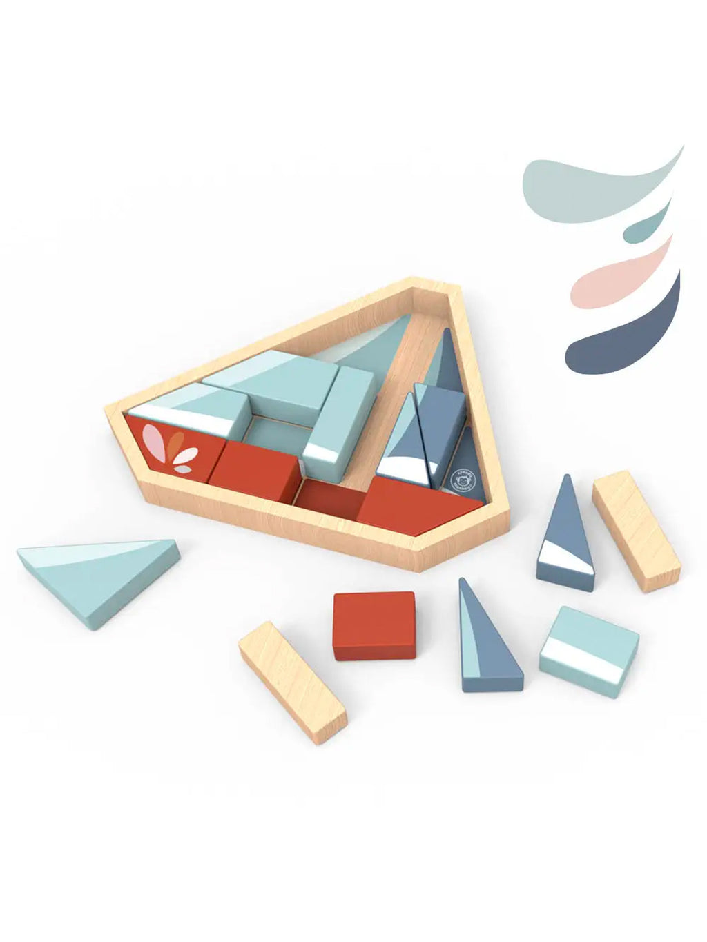 Boat Block Puzzle Baby-Kids : Toys : Puzzle Speedy Monkey Boat Block Puzzle for Babies and Kids | Colored Organics®