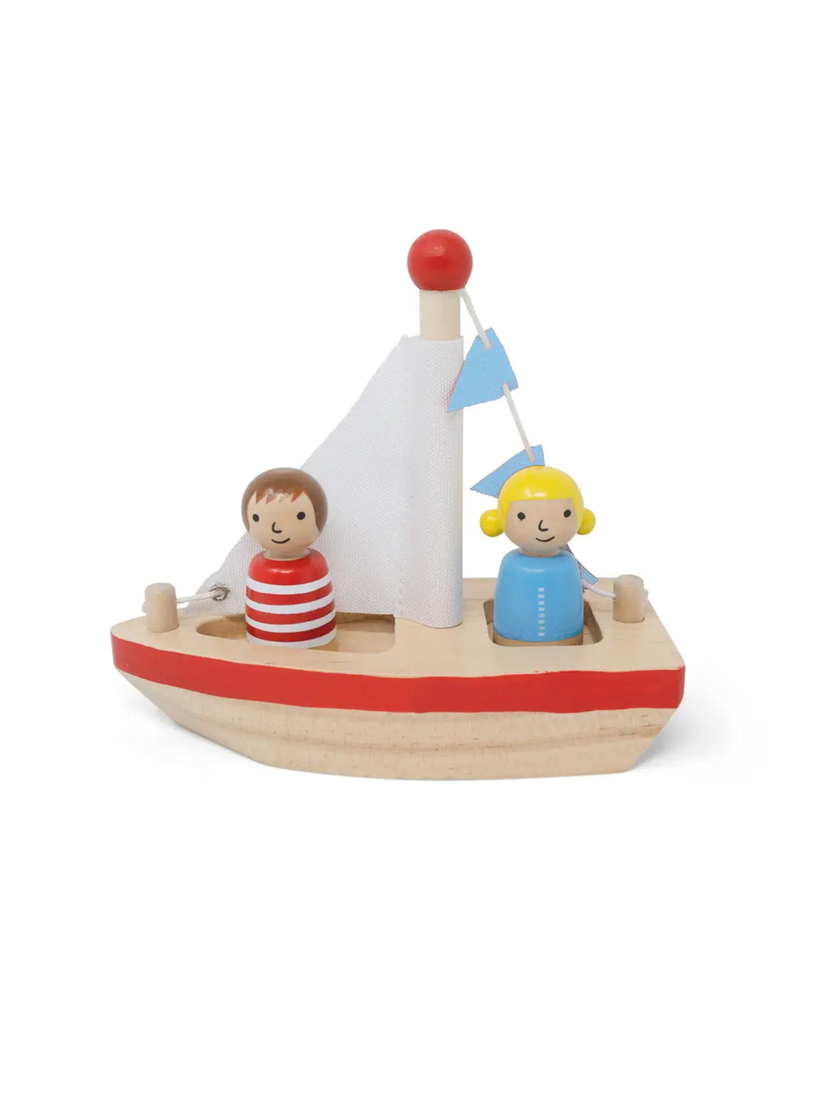 Boats & Buddies Bath Toy Baby-Kids : Nursery : Bath : Toys : Learning Jack Rabbit Creations Wooden Boats and Buddies Bath Toys | Colored Organics®