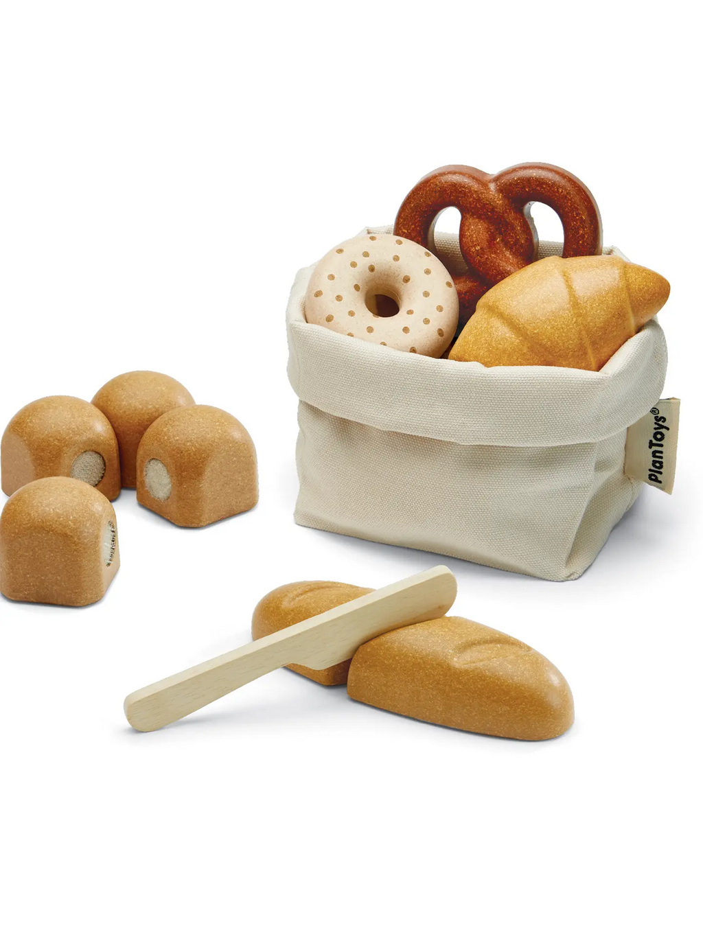 Bread Play Set Baby-Kids : Toys : Pretend Play Plan Toys Bread Play Set Baby for Kids | Colored Organics®
