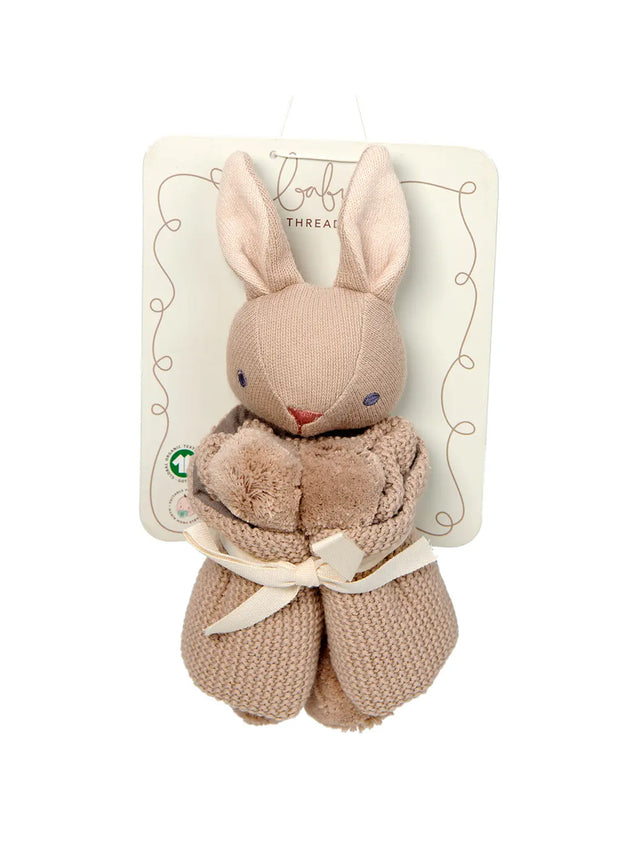 Bunny Lovey Baby Comforter Baby :Nursery :Blankets :Toys :Plush + Crinkle Threadbear Design 