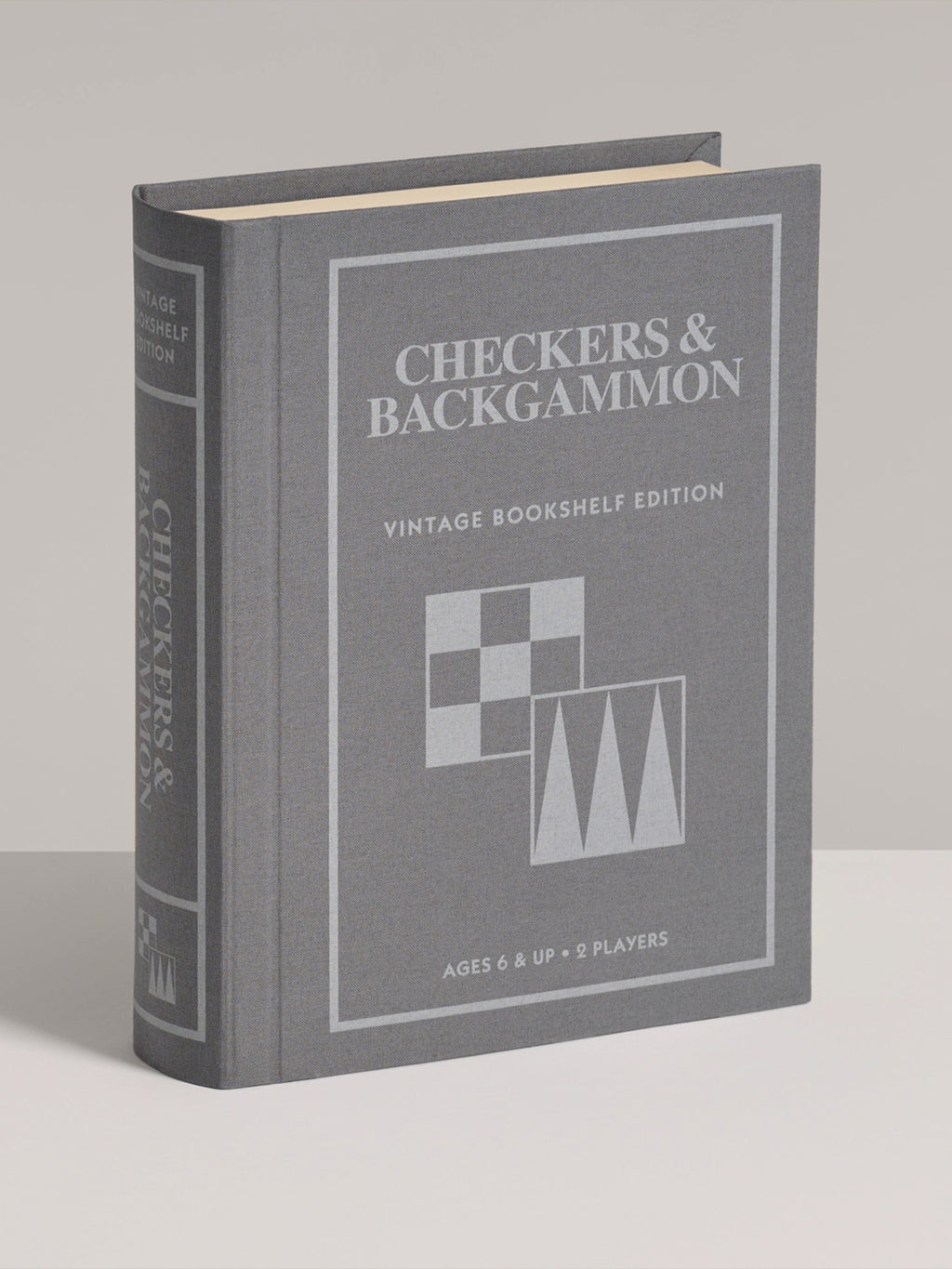 Checkers & Backgammon Vintage Bookshelf Edition