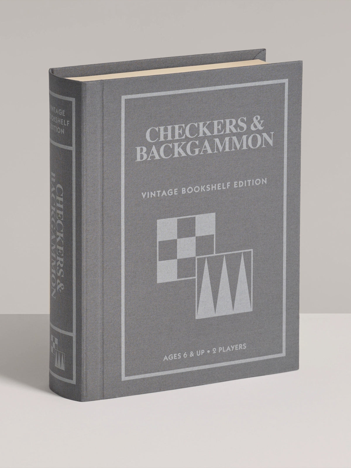 Checkers & Backgammon Vintage Bookshelf Edition