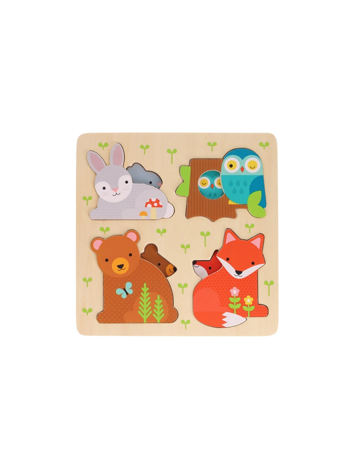 Baby Wooden Reveal Puzzle Baby-Kids : Toys : Puzzle Chronicle Books Organic Baby Wooden Reveal Puzzle | Colored Organics®