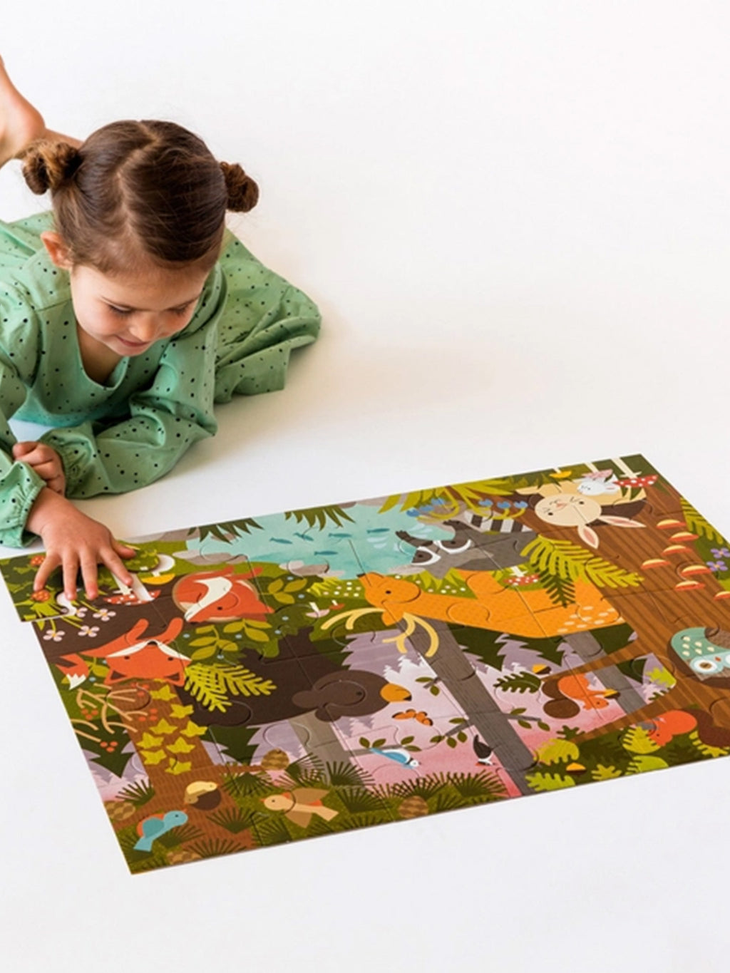 Enchanted Woodland 24-Piece Floor Puzzle Kids : Toys : Puzzle Chronicle Books Enchanted Woodland 24-Piece Floor Puzzle | Colored Organics®