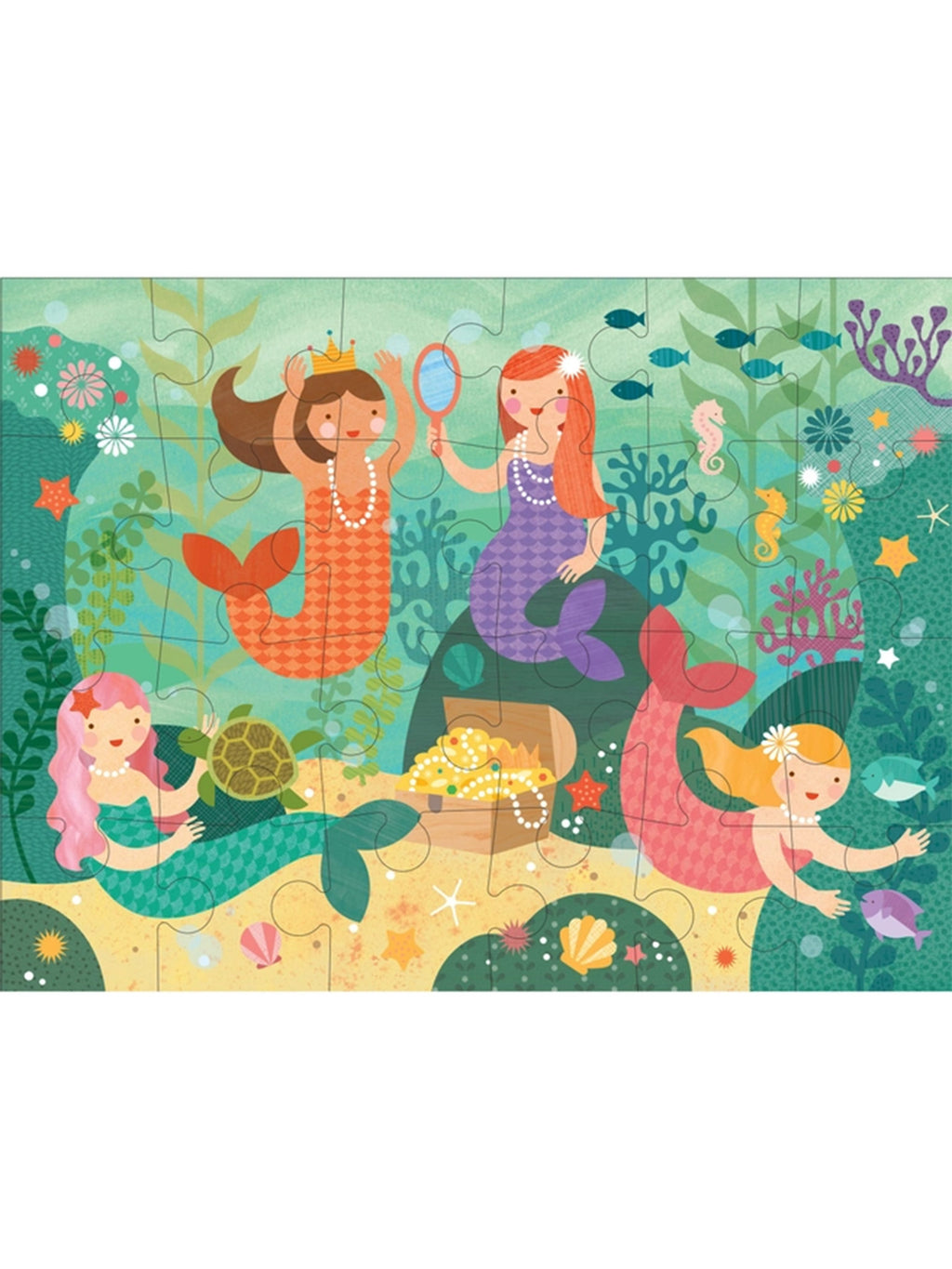 Mermaid Friends 24-Piece Floor Puzzle Kids : Toys : Learning Chronicle Books 