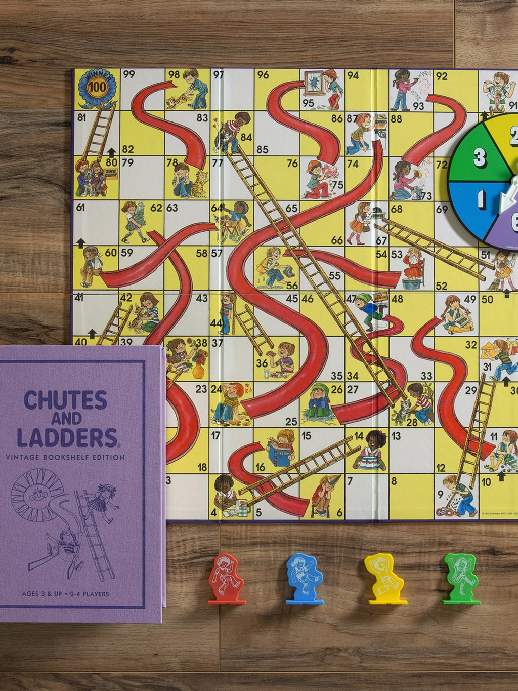 Chutes and Ladders Vintage Bookshelf Edition