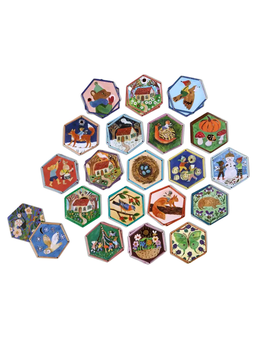 Cottage Fairies Hexagon Memory & Matching Game