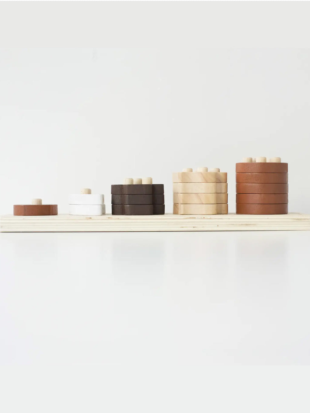 Count and Stack Wooden Toy Baby-Kids : Toys : Puzzle Wee Gallery Count and Stack Wooden Stacking Toy | Colored Organics®