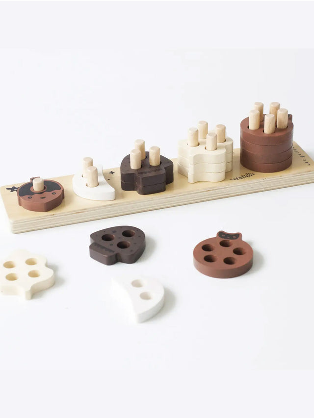 Count and Stack Wooden Toy Baby-Kids :Toys :Wooden Wee Gallery 