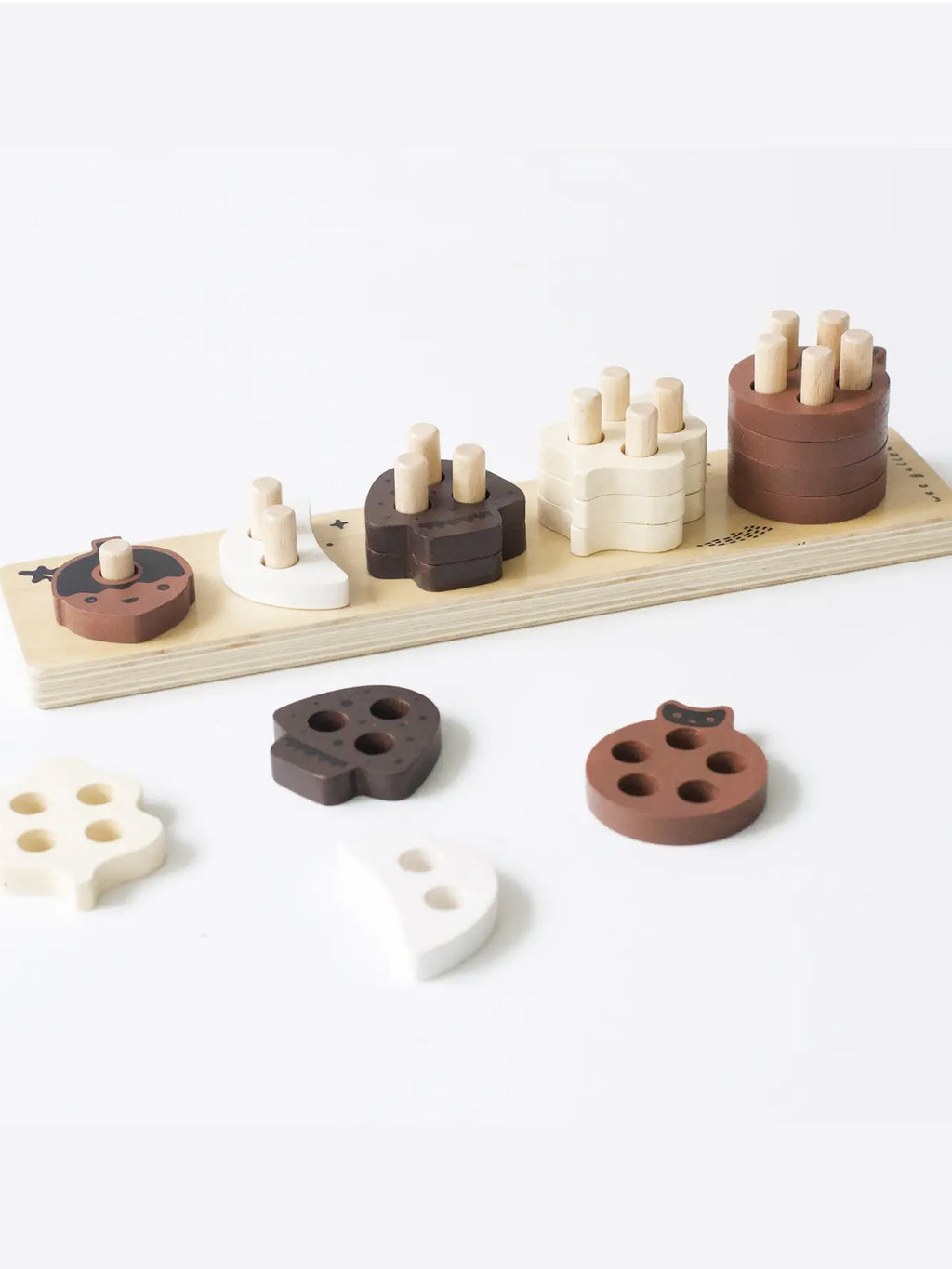 Count and Stack Wooden Toy Baby-Kids : Toys : Puzzle Wee Gallery Count and Stack Wooden Stacking Toy | Colored Organics®