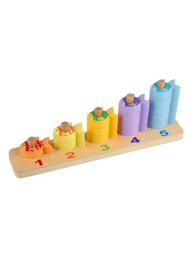 Counting Fish Baby-Kids :Toys :Learning :Wooden Orange Tree Toys 