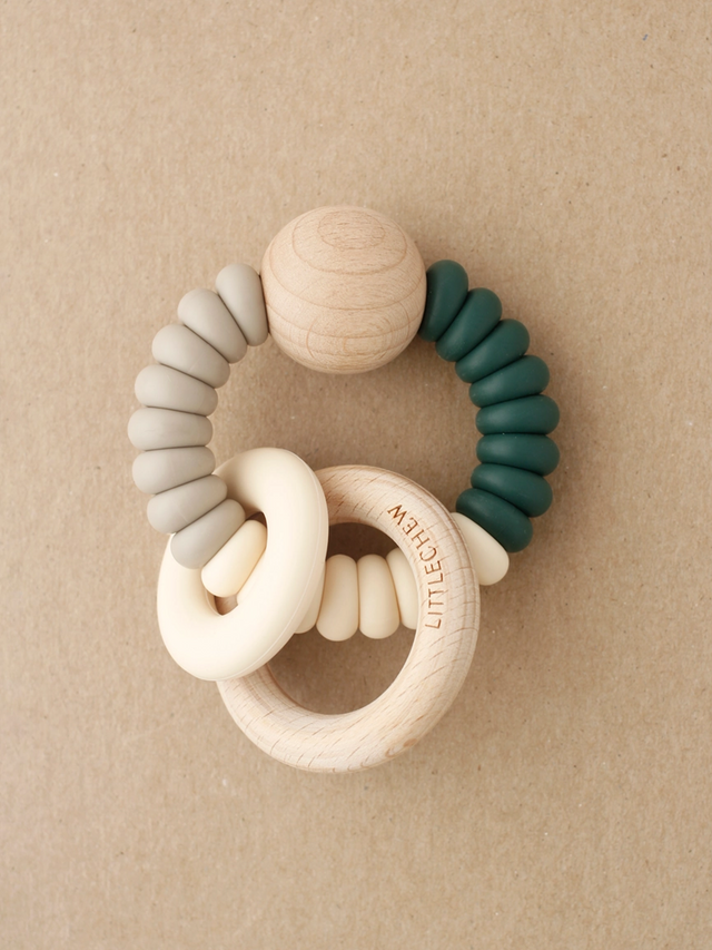 Dany Rattle Teether Baby : Toys : Teethers : Wooden Little Chew Dany Rattle Teether