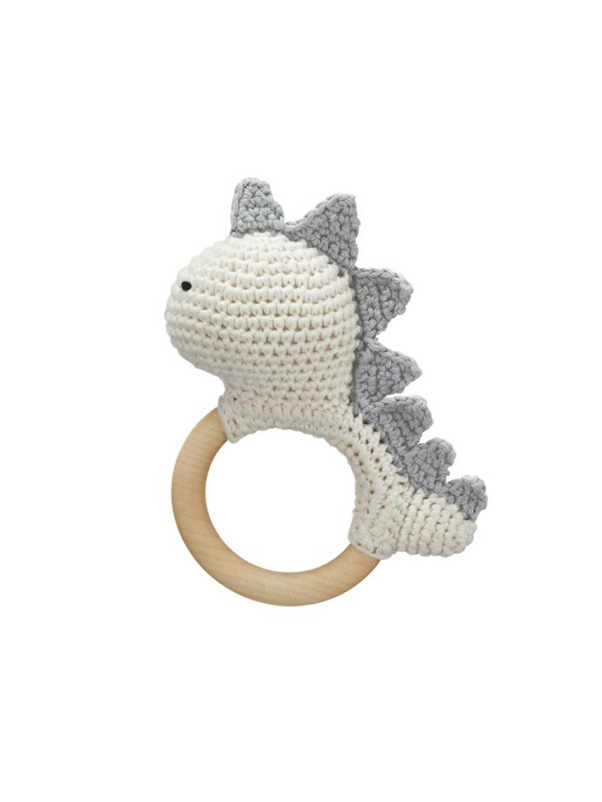 Dino Rattle Teething Ring Baby : Toys : Plush + Crinkle : Rattles MAYLILY Dino Rattle Teething Ring for Baby | Colored Organics®