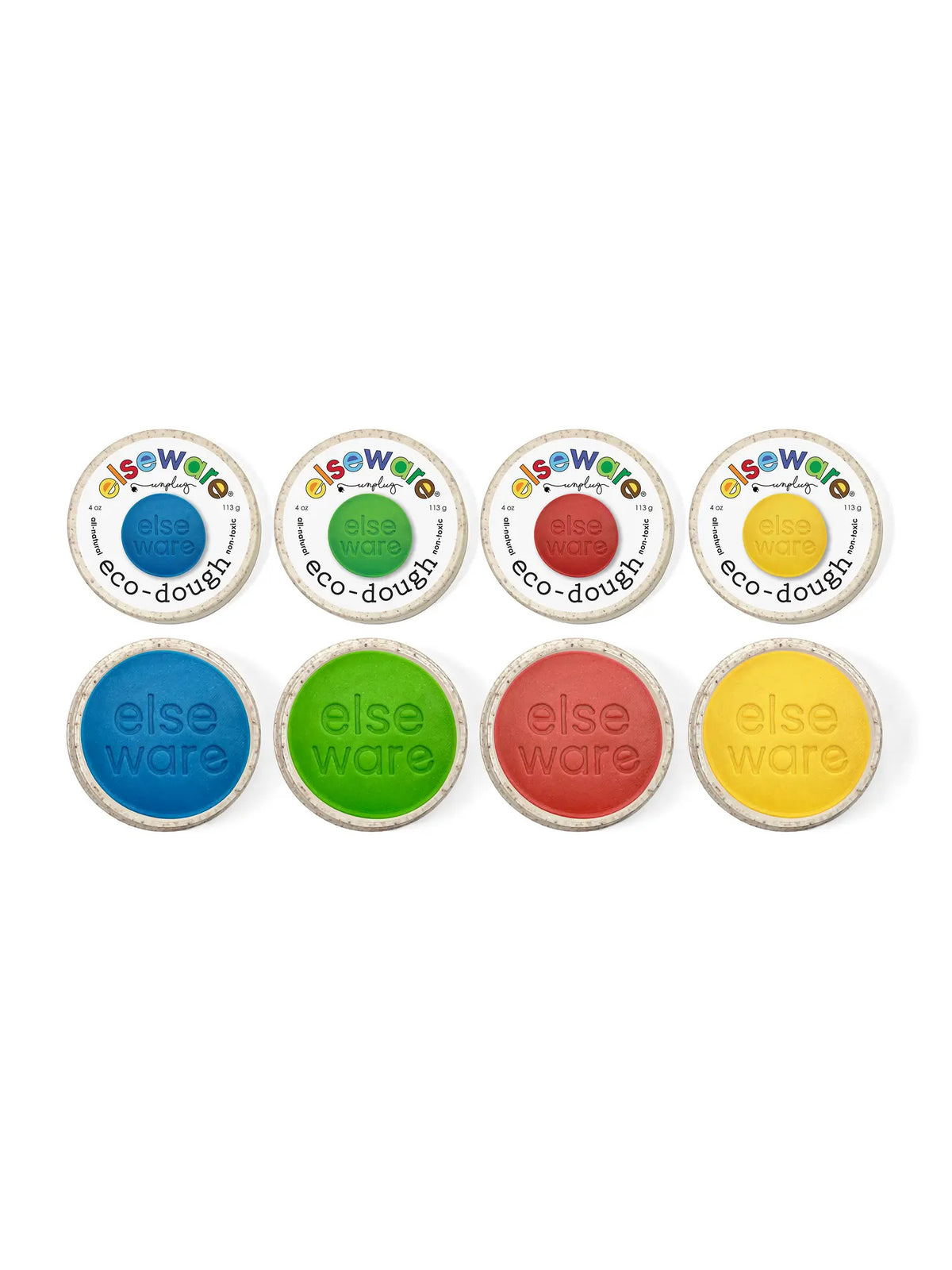 Eco-Dough 4 Pack Kids : Toys : Activities elseware unplug / eco-kids Eco Dough 3 Pack, Natural Play Dough | Colored Organics®