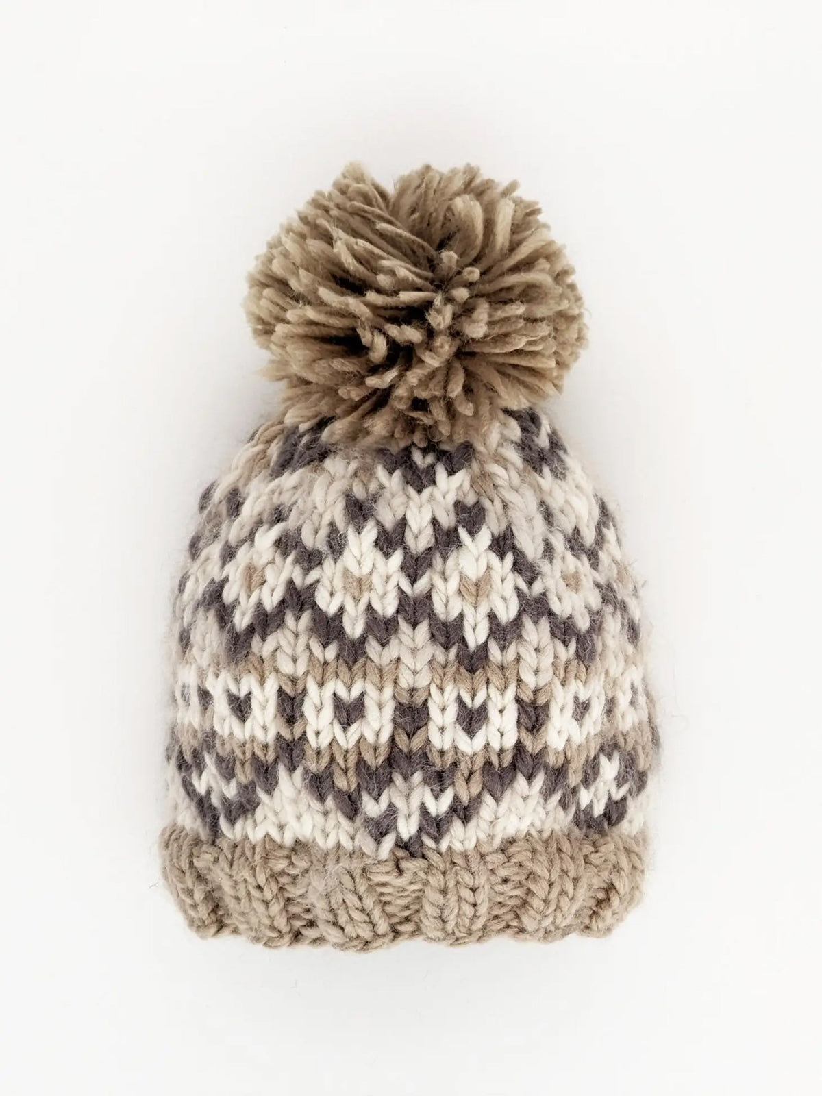Fairisle Knit Beanie Hat Baby-Kids : Accessories : Hats Huggalugs Fairisle Knit Beanie Hat for Baby | Colored Organics®