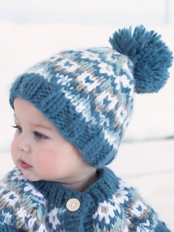Fairisle Knit Beanie Hat