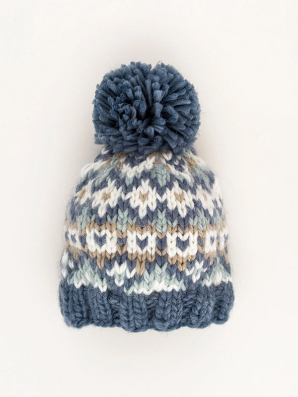 Fairisle Knit Beanie Hat