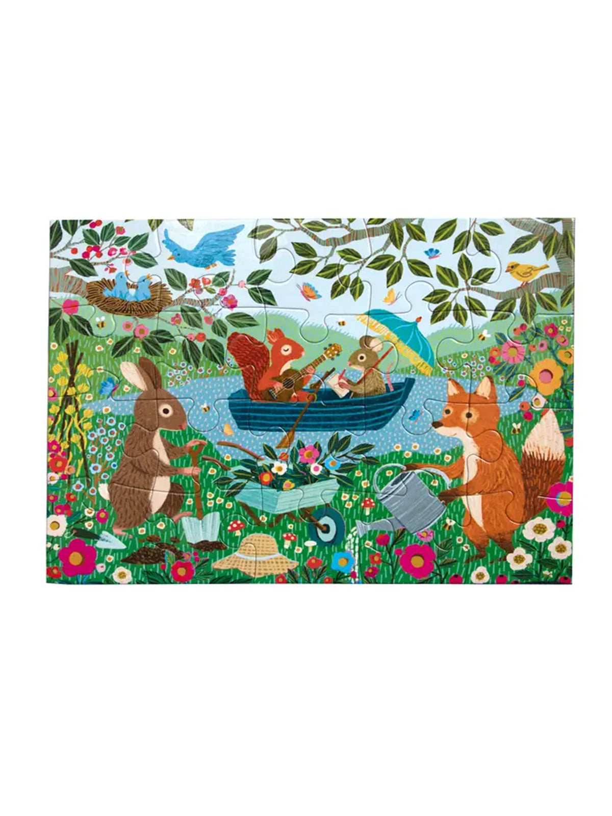 Garden Animals 20 Piece Puzzle Kids : Toys : Puzzle Eeboo Garden Animals 20 Piece Puzzle for Baby | Colored Organics®