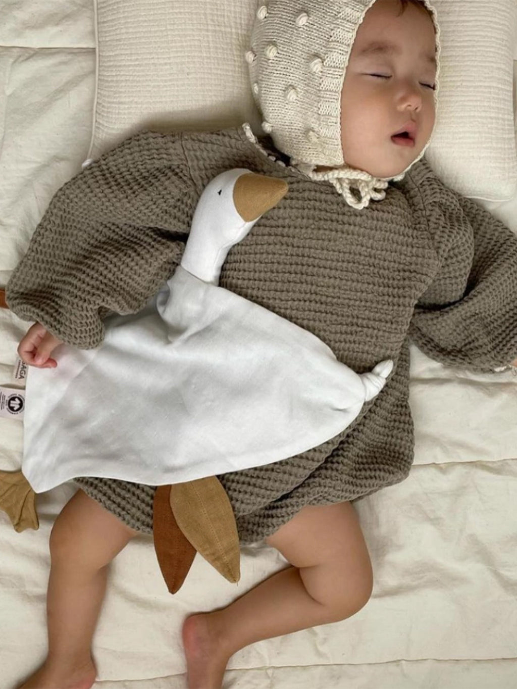 Goose Cuddle Cloth Baby : Toys : Plush + Crinkle Saga Copenhagen Goose Cuddle Cloth for Babies and Kids | Colored Organics®