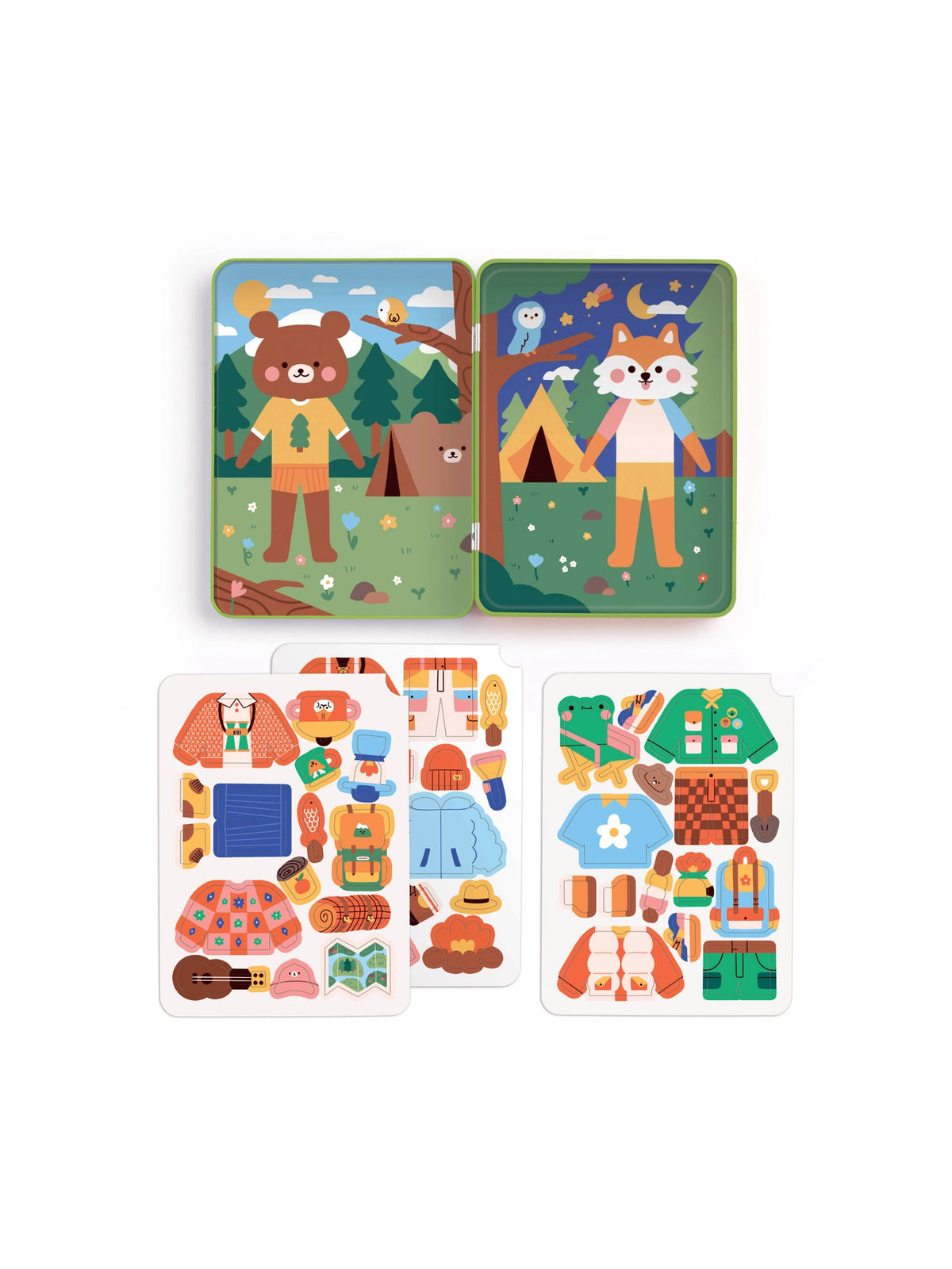 Happy Camper Magnetic Play Set Baby-Kids : Toys : Puzzle Chronicle Books Organic Baby Wooden Reveal Puzzle | Colored Organics®