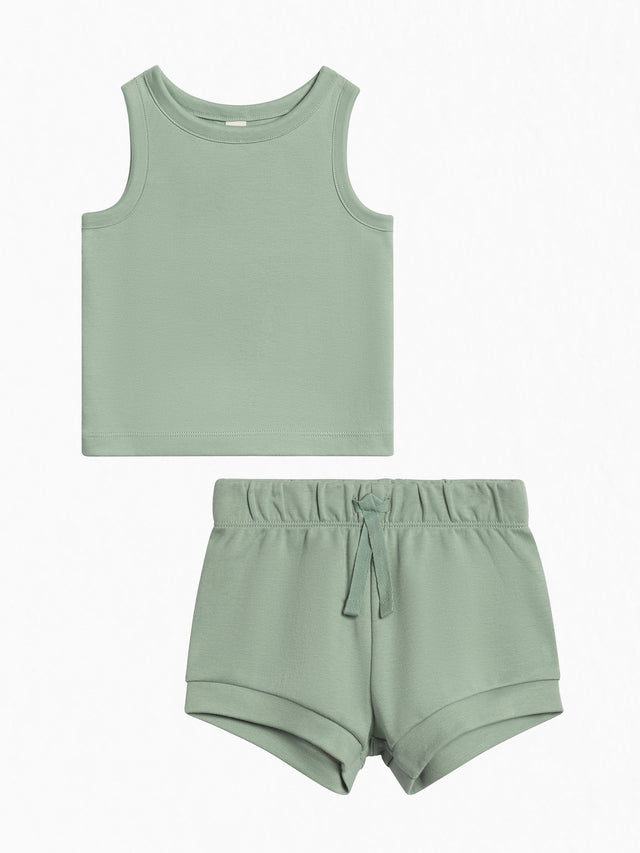 Organic Tank and Short Set Baby-Kids : Virtual Set : Bottoms : Shorts. : Tops : Tanks Colored Organics 