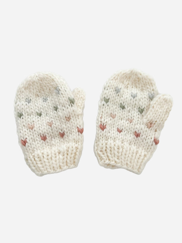 Hearts Knit Mittens Baby-Kids : Accessories : Mittens Blueberry Hill 