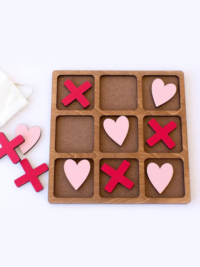 Hearts Tic Tac Toe Kids : Toys : Wooden This & That Etc. Hearts Tic Tac Toe