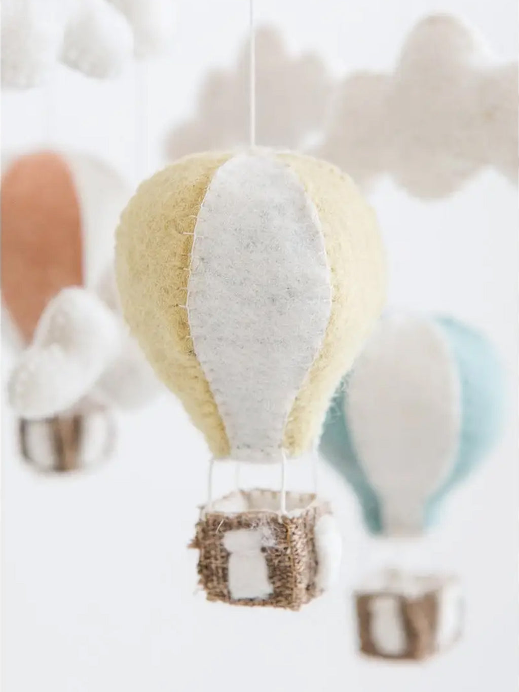 Hot Air Balloon Crib Mobile Baby : Nursery : Mobile Nivas Hot Air Balloon Crib Mobile for Baby | Colored Organics®