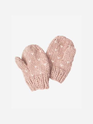 Hearts Knit Mittens Baby-Kids : Accessories : Mittens Blueberry Hill 