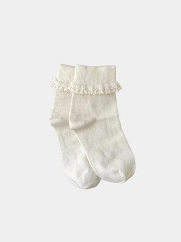 Lace Socks Baby-Kids : Accessories : Socks Q for Quinn Organic Cotton Kids Lace Ankle Socks | Colored Organics®