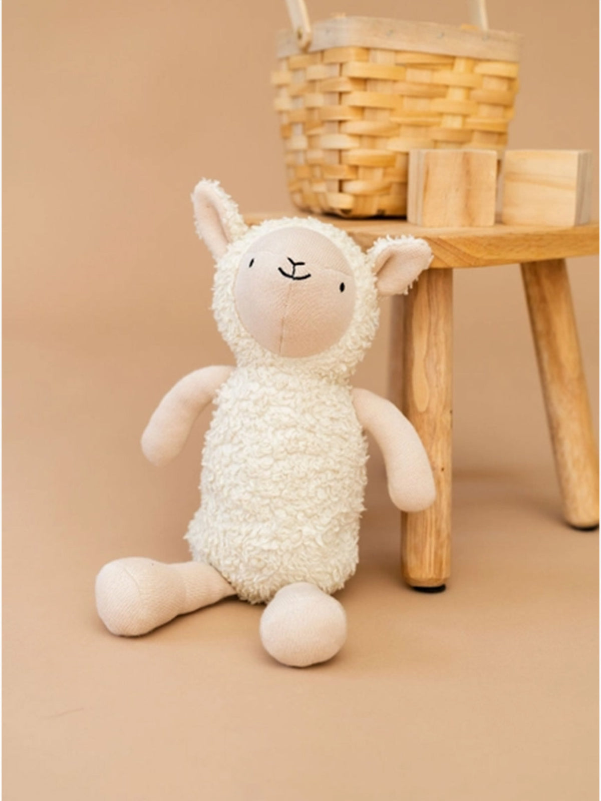 Lamb Organic Sherpa Knit Stuffed Animal Baby : Toys : Plush + Crinkle Viverano Organics Organic Cotton Sherpa Lamb Plush Toy | Colored Organics®