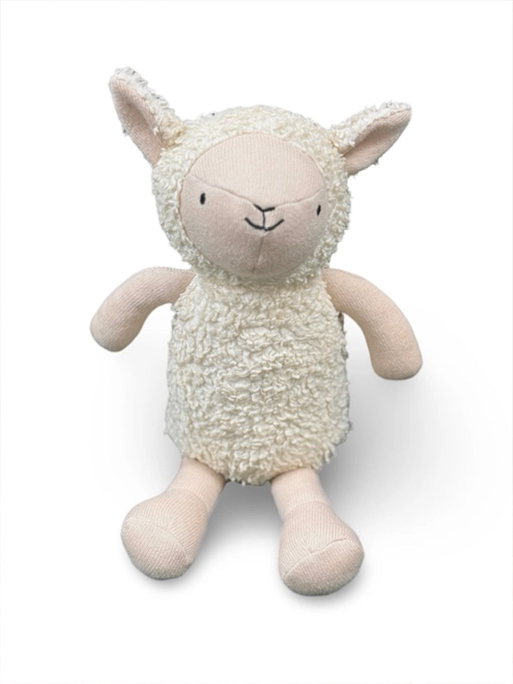 Lamb Organic Sherpa Knit Stuffed Animal Baby : Toys : Plush + Crinkle Viverano Organics Organic Cotton Sherpa Lamb Plush Toy | Colored Organics®