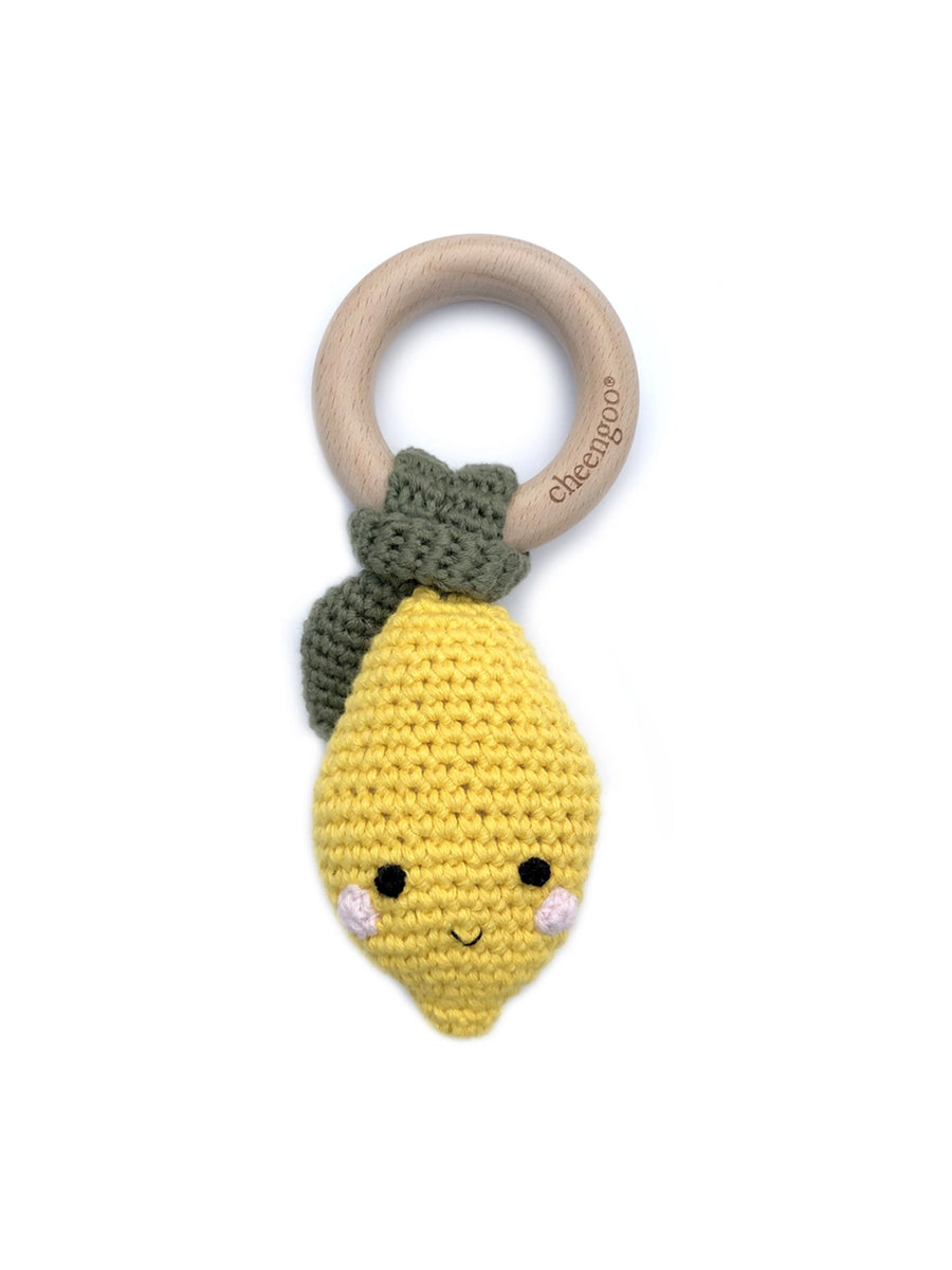 Lemon Teething Rattle Baby :Toys :Plush + Crinkle :Rattles Cheengoo 