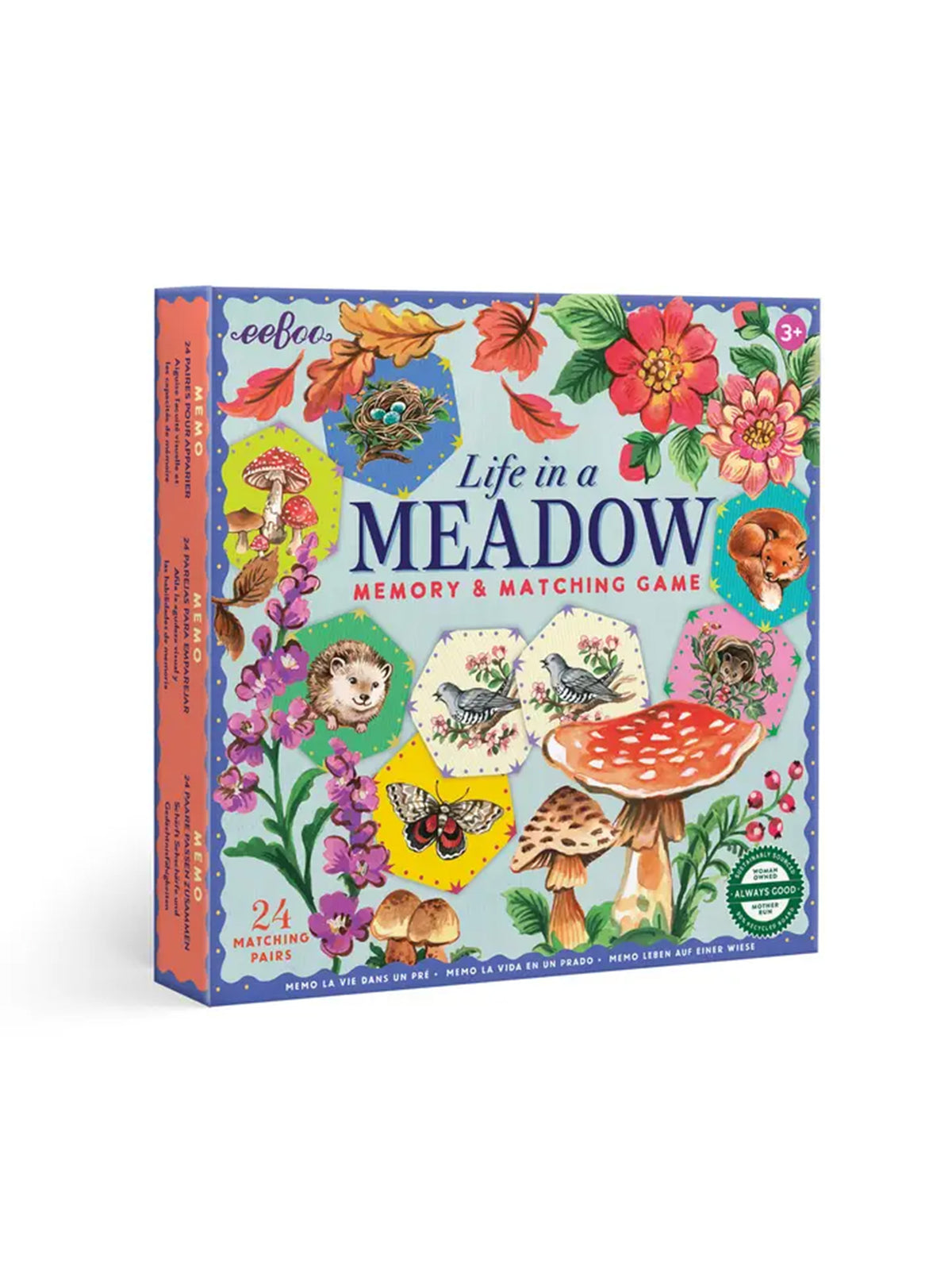 Life in a Meadow Matching Game Kids : Toys : Games Eeboo Life in a Meadow Matching Game for Baby | Colored Organics®