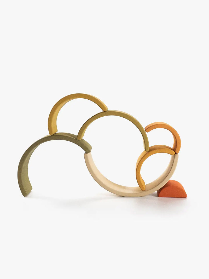 Wooden Mini Rainbow Stacker