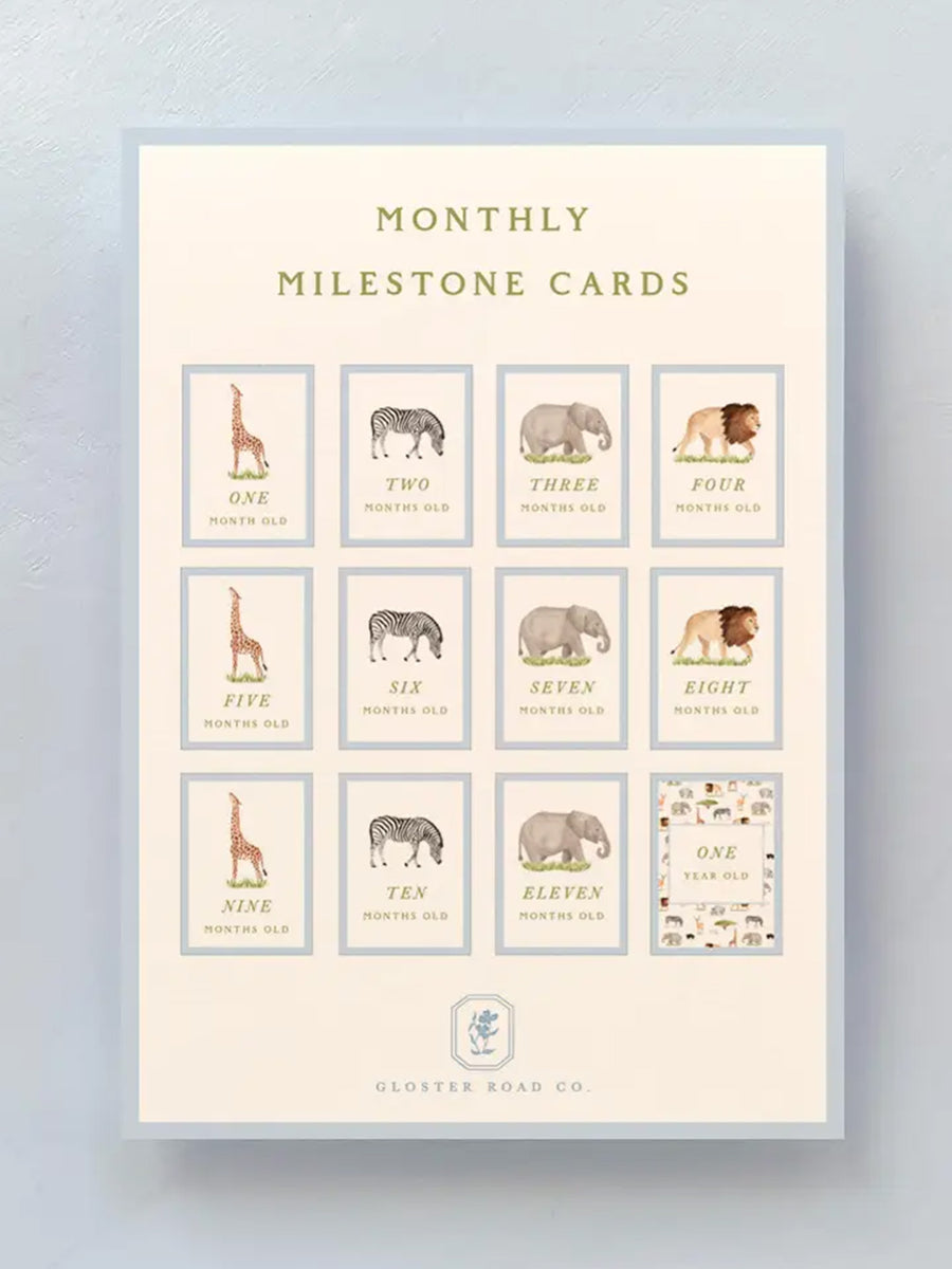 Milestone Cards Baby : Nursery : Decor : Parent Gloster Road Milestone Cards