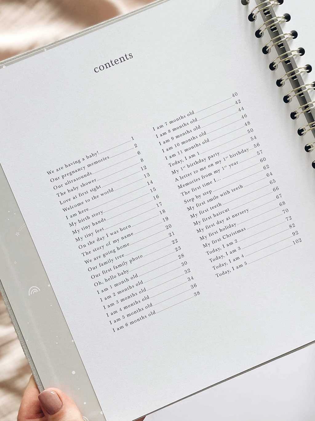My Baby Keepsake and Memory Book Nursery : Memory Books Blush and Gold Hardcover Baby Keepsake and Memory Book | Colored Organics®