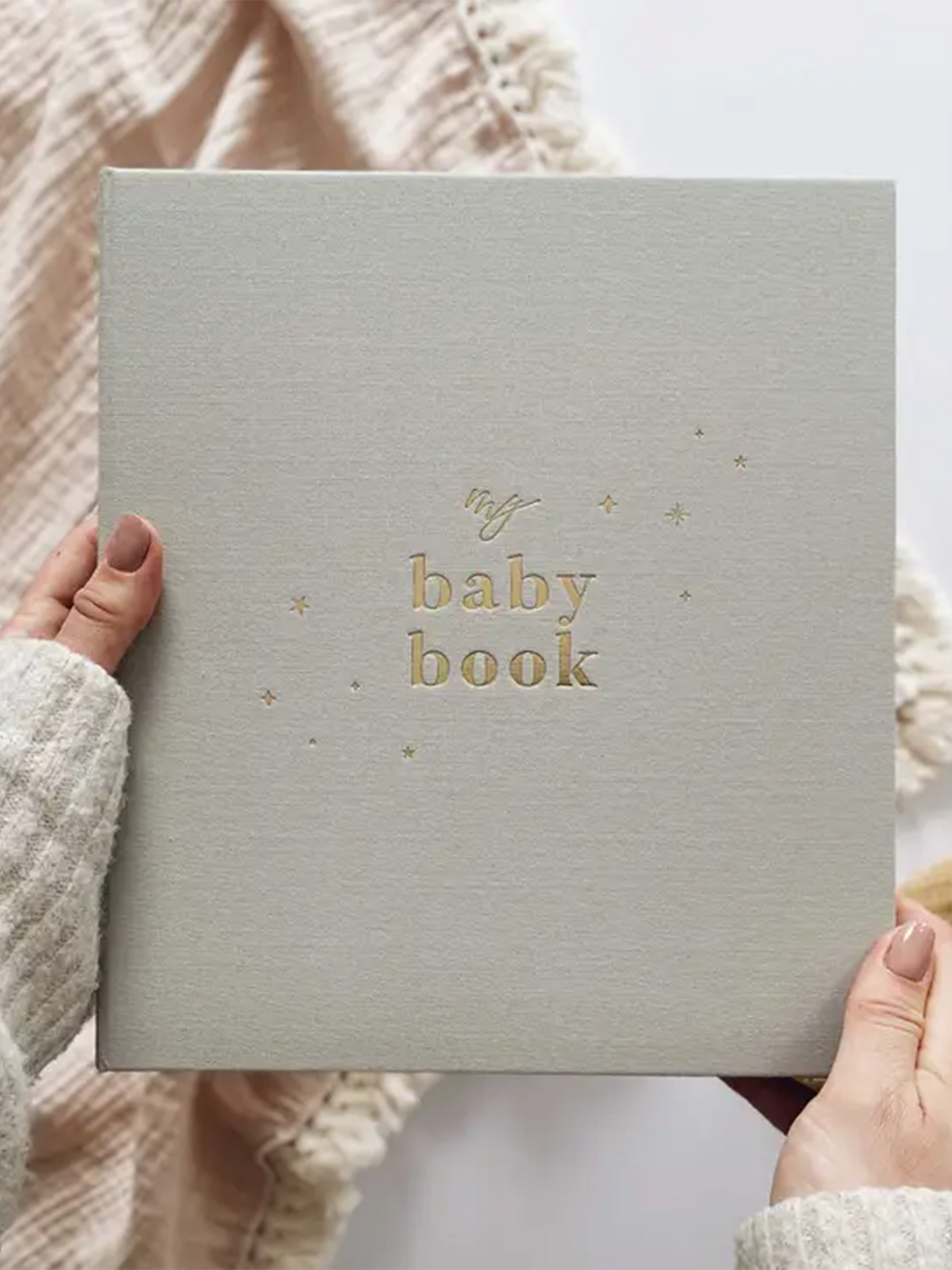 My Baby Keepsake and Memory Book Nursery : Memory Books Blush and Gold Hardcover Baby Keepsake and Memory Book | Colored Organics®