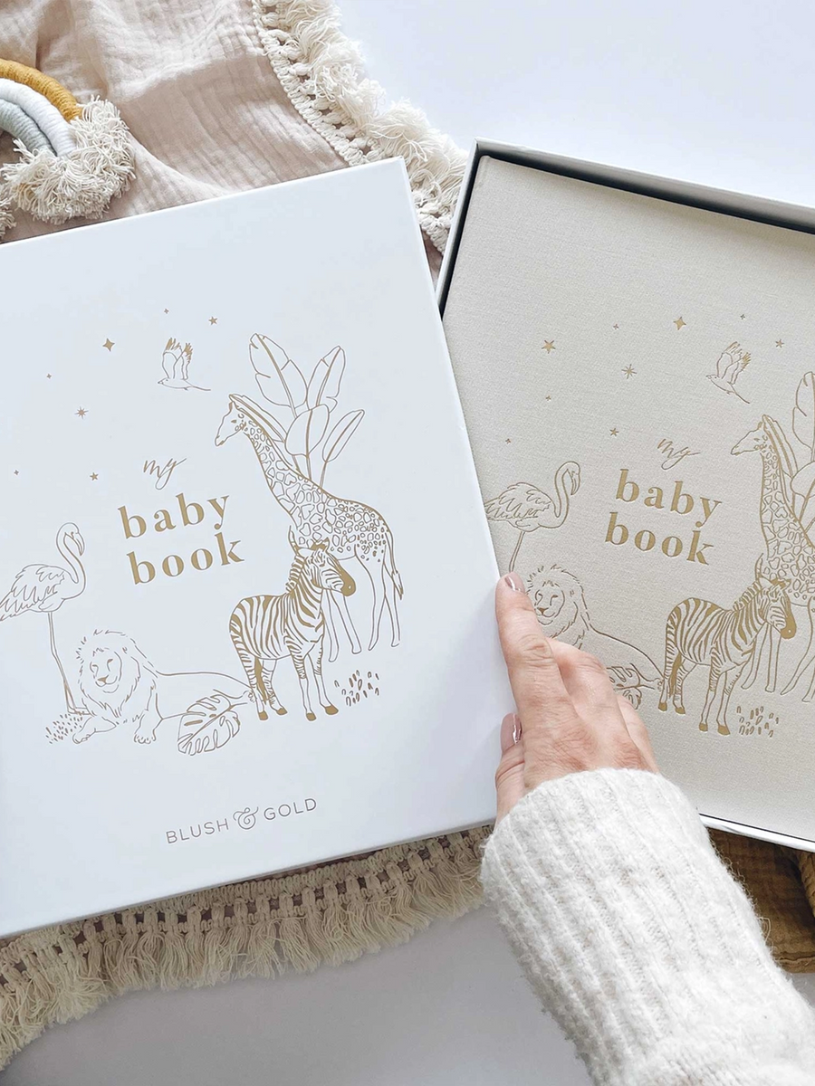 My Baby Keepsake and Memory Book Baby : Parent : Nursery : Journals Blush and Gold 