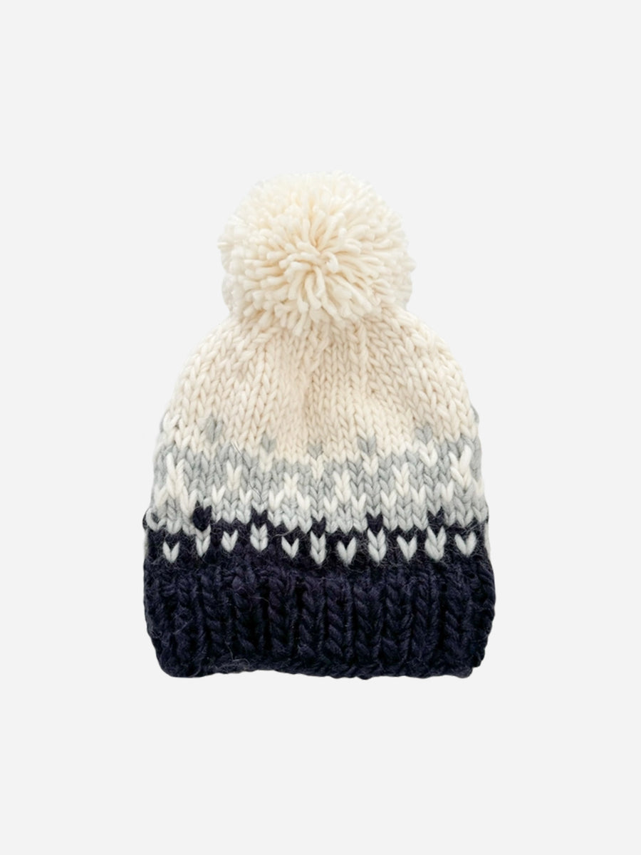 Nell Stripe Pom Knit Hat Baby-Kids : Accessories : Hats Blueberry Hill 