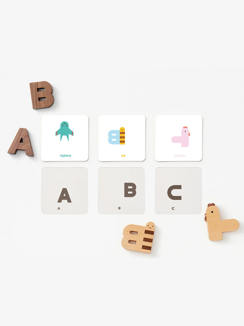 Alphabet Cards Kids : Toys : Activities Living Refinery Wee Gallery Animal Alphabet Cards | Colored Organics®