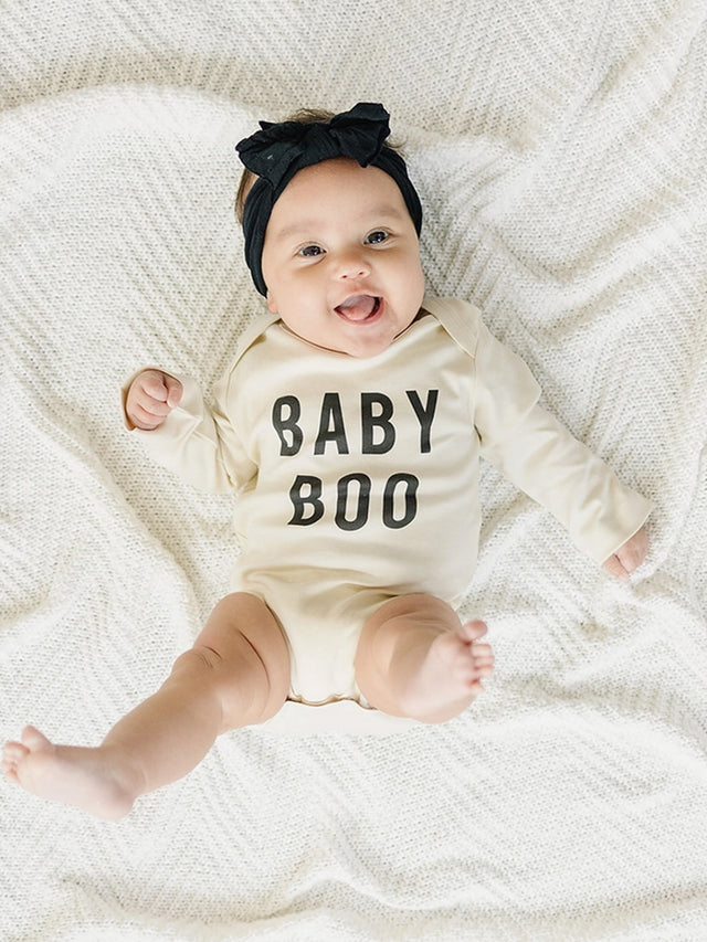 Baby Boo Organic Baby Long Sleeve Bodysuit Baby :One Pieces :Bodysuits :Short Sleeves Urban Baby Co. 