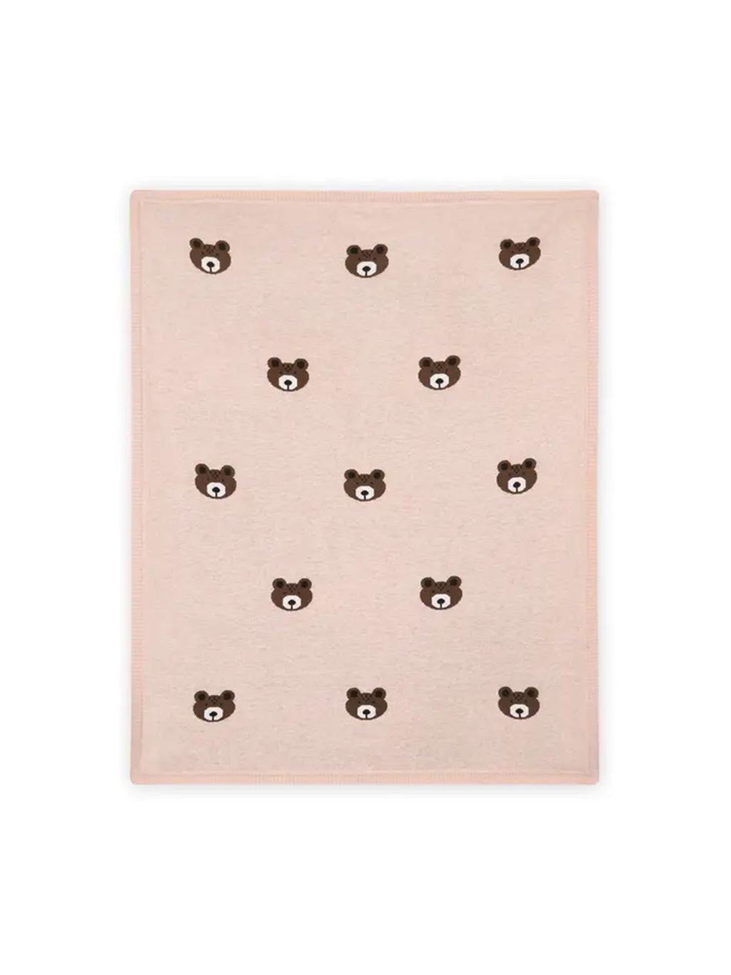 Organic Brown Bear Knit Baby Blanket Baby : Nursery : Bedding : Blankets Viverano Organics 