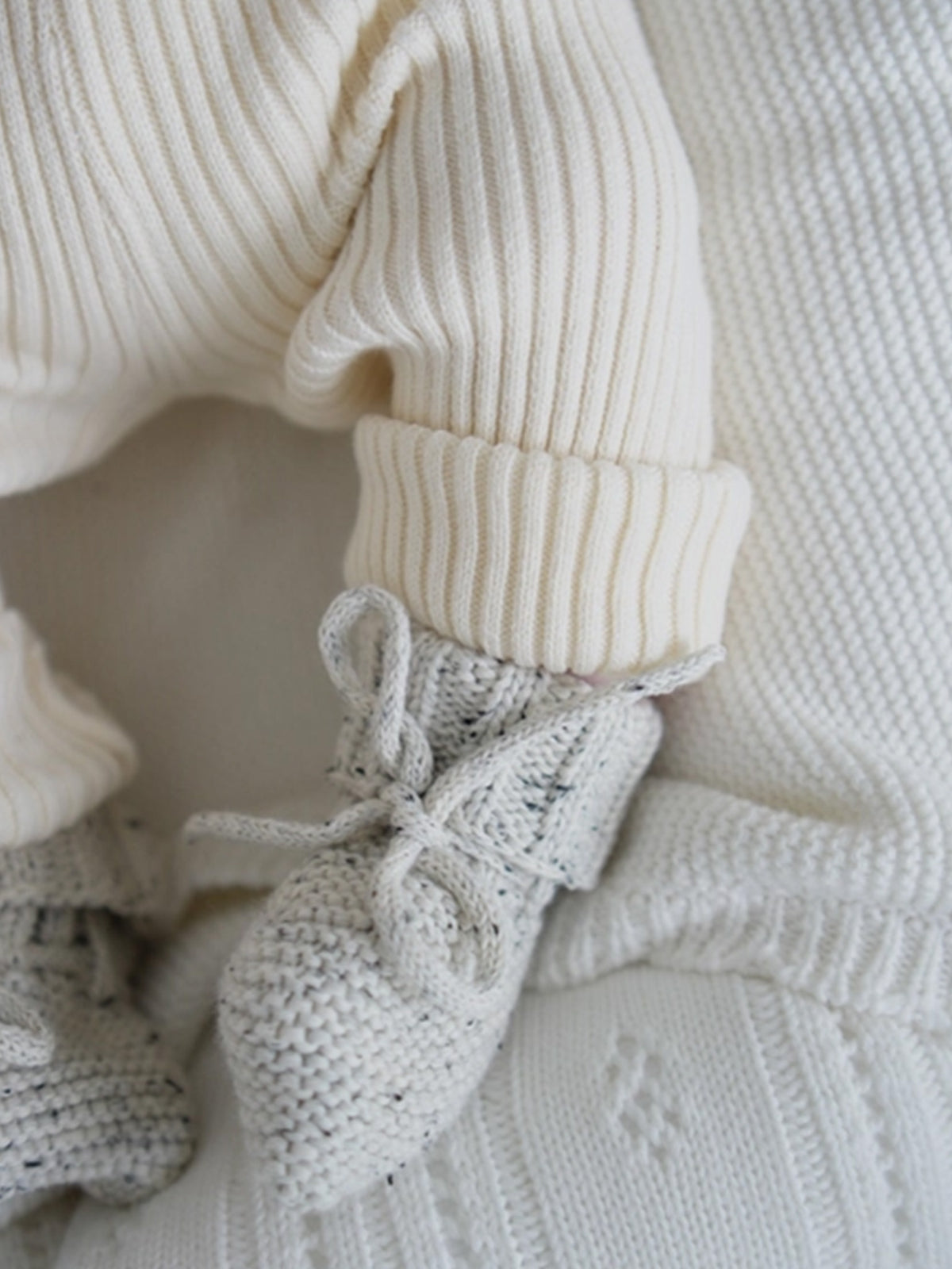 Organic Cotton Booties Baby : Accessories : Socks Luna + Luca Organic Cotton Baby Booties for Newborns | Colored Organics®