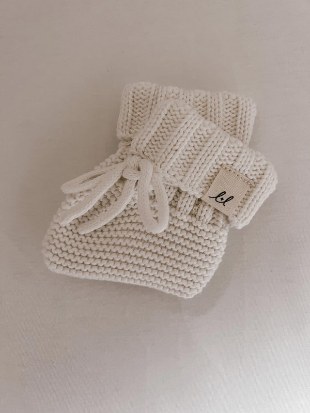 Organic Cotton Booties Baby : Accessories : Shoes Sock Luna + Luca Organic Cotton Booties