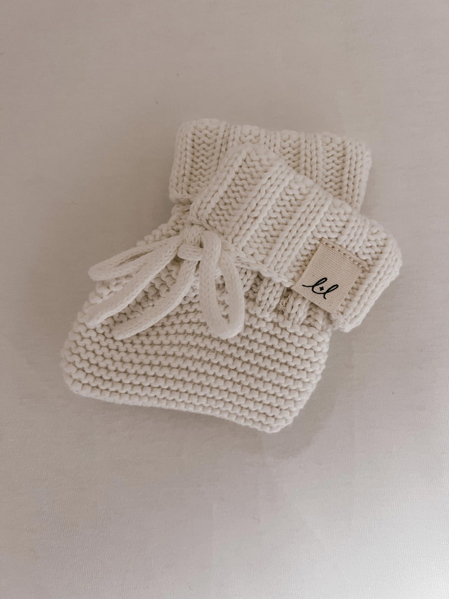 Organic Cotton Booties Baby : Accessories : Socks Luna + Luca 