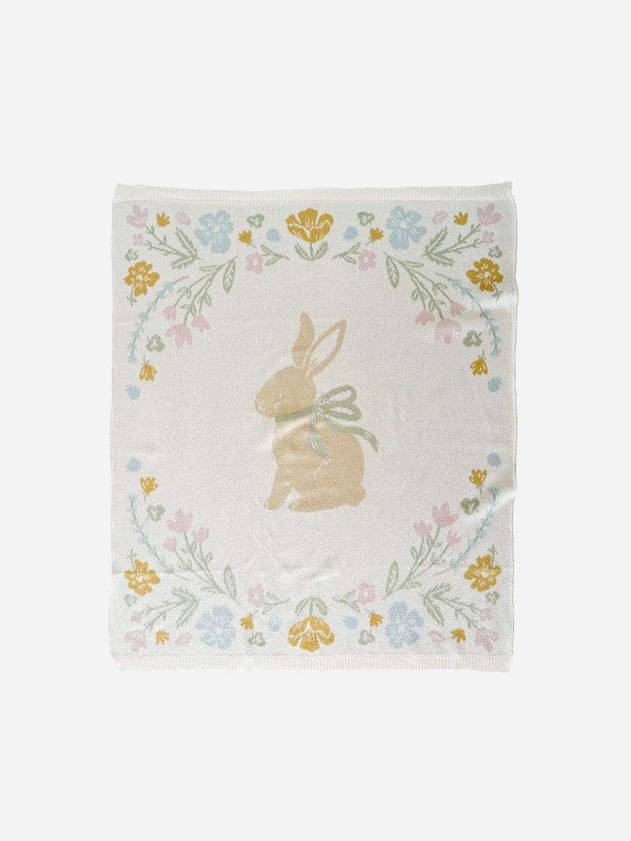 Organic Cotton Bunny Blanket Baby : Nursery : Bedding : Blankets The Blueberry Hill 