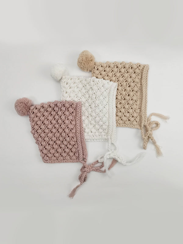 Organic Cotton Chunky Knit Bonnet
