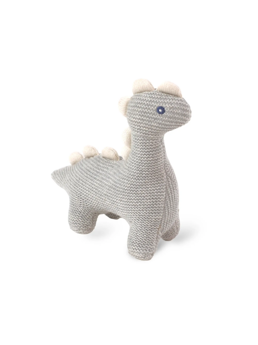 Organic Cotton Dino Stuffed Animal Toy Baby-Kids : Toys : Plush-Crinkle Viverano Organic Cotton Dino Stuffed Animal Toy